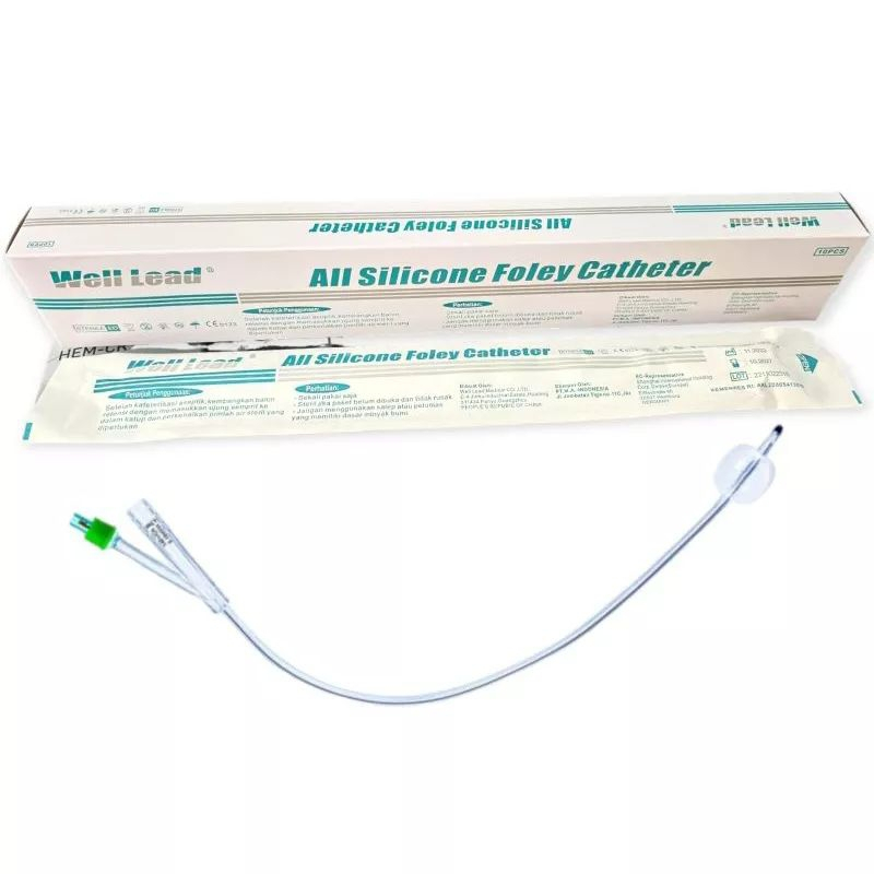 Folley Catheter 2 Way Silicon Well Lead no 16