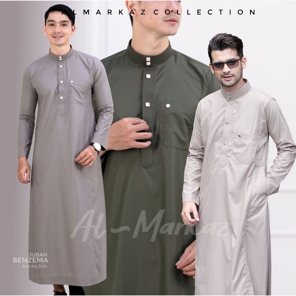 Jubah Pria Muslim Dewasa Slimfit Benzema