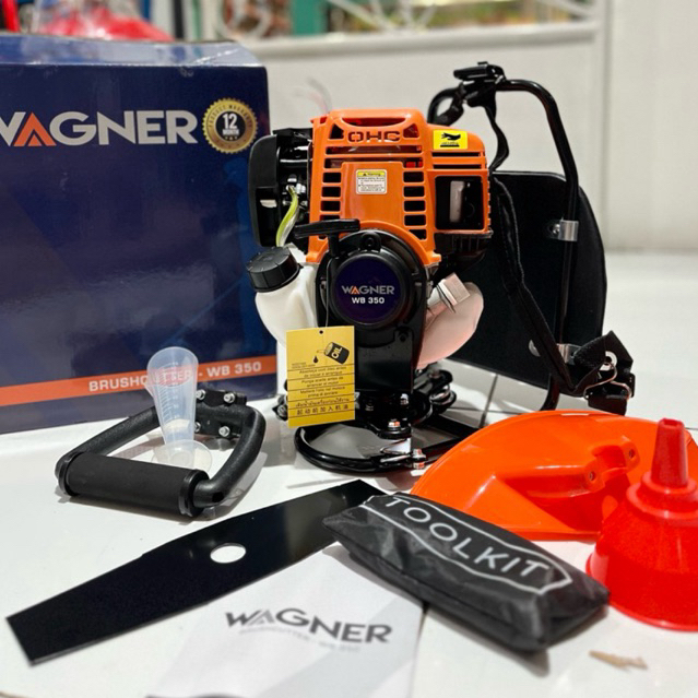 WAGNER Mesin Potong Rumput Gendong 4 Tak WB350 Brush Cutter
