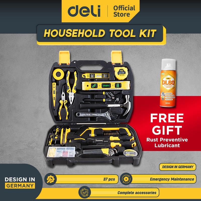 Deli Household Tool Kits/Set Perkakas Rumah 112 pcs Multifungsi Berkualitas Tinggi DL5965
