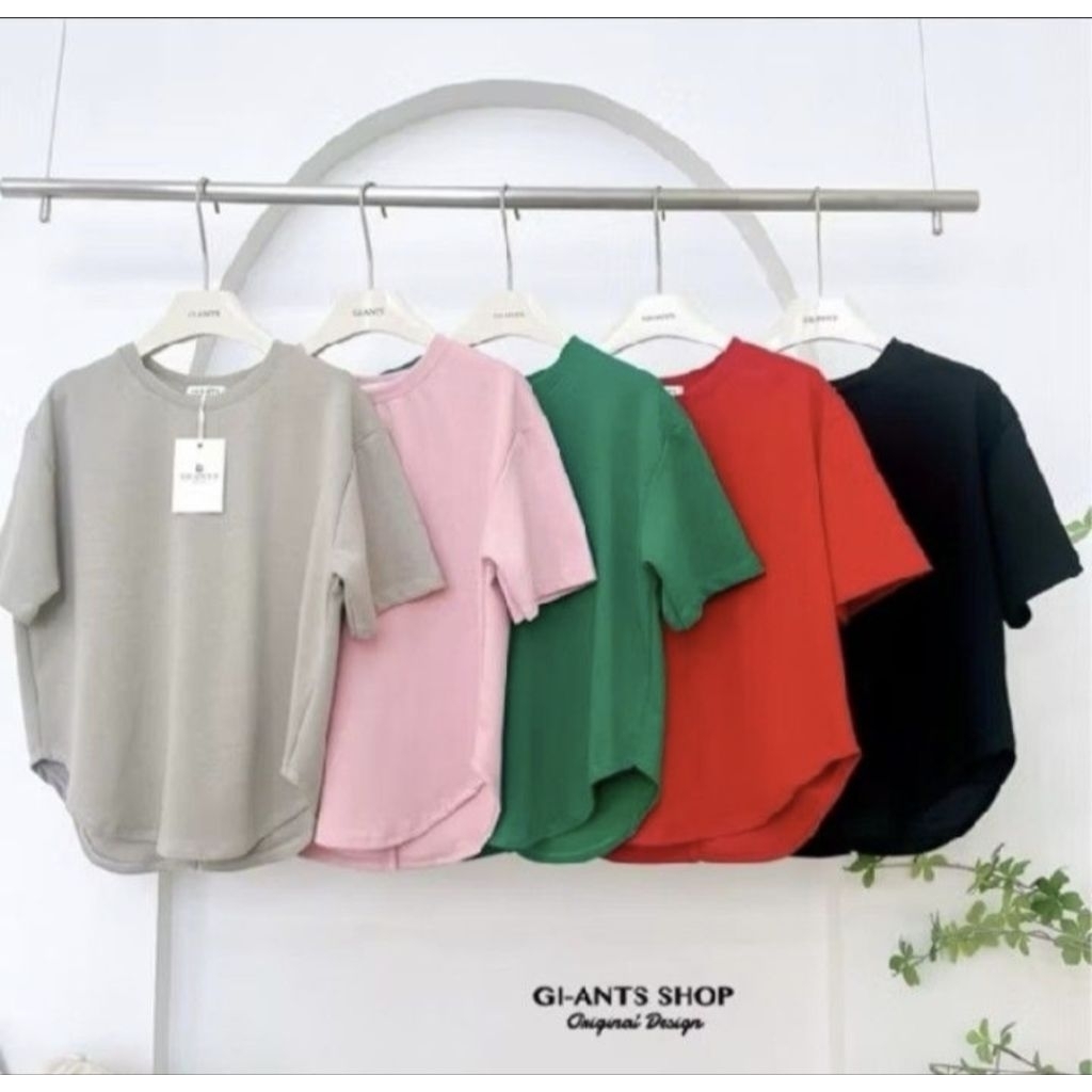 BKK GIANT Tshirt Button Back Bangkok BajuBangkok FashionBKK KaosGiant Giant basic