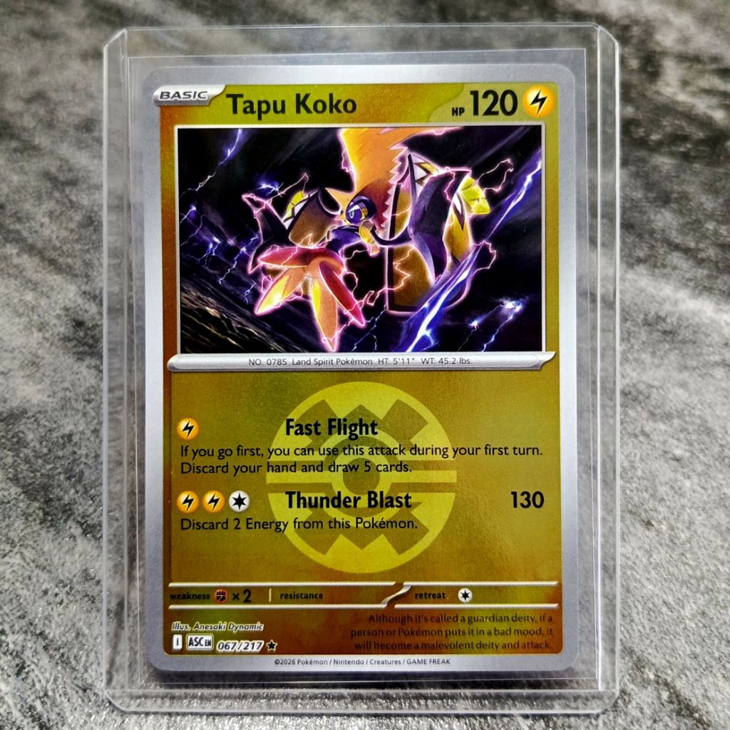 tapukoko holo mirror kartu pokemon asli TCG english original | kami juga jual Pikachu / charizard / 