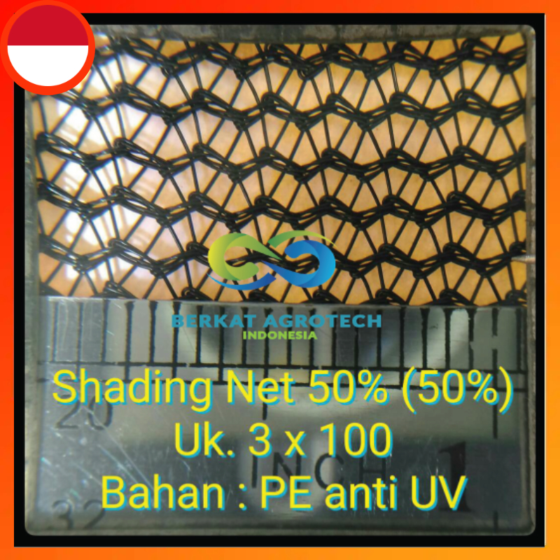 Paranet Nylon / 50% / Uk. 3 x 100 m / Hitam
