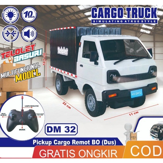 SUNWAYSTORE - Mainan Mobil L300 / Mainan Mobil Pick Up Remote / Mainan MIniatur Pick Up L300