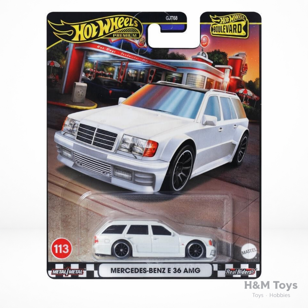 Hot Wheels Boulevard Mercedes-Benz E 36 AMG Putih - Hot Wheels Premium Mercedes-Benz
