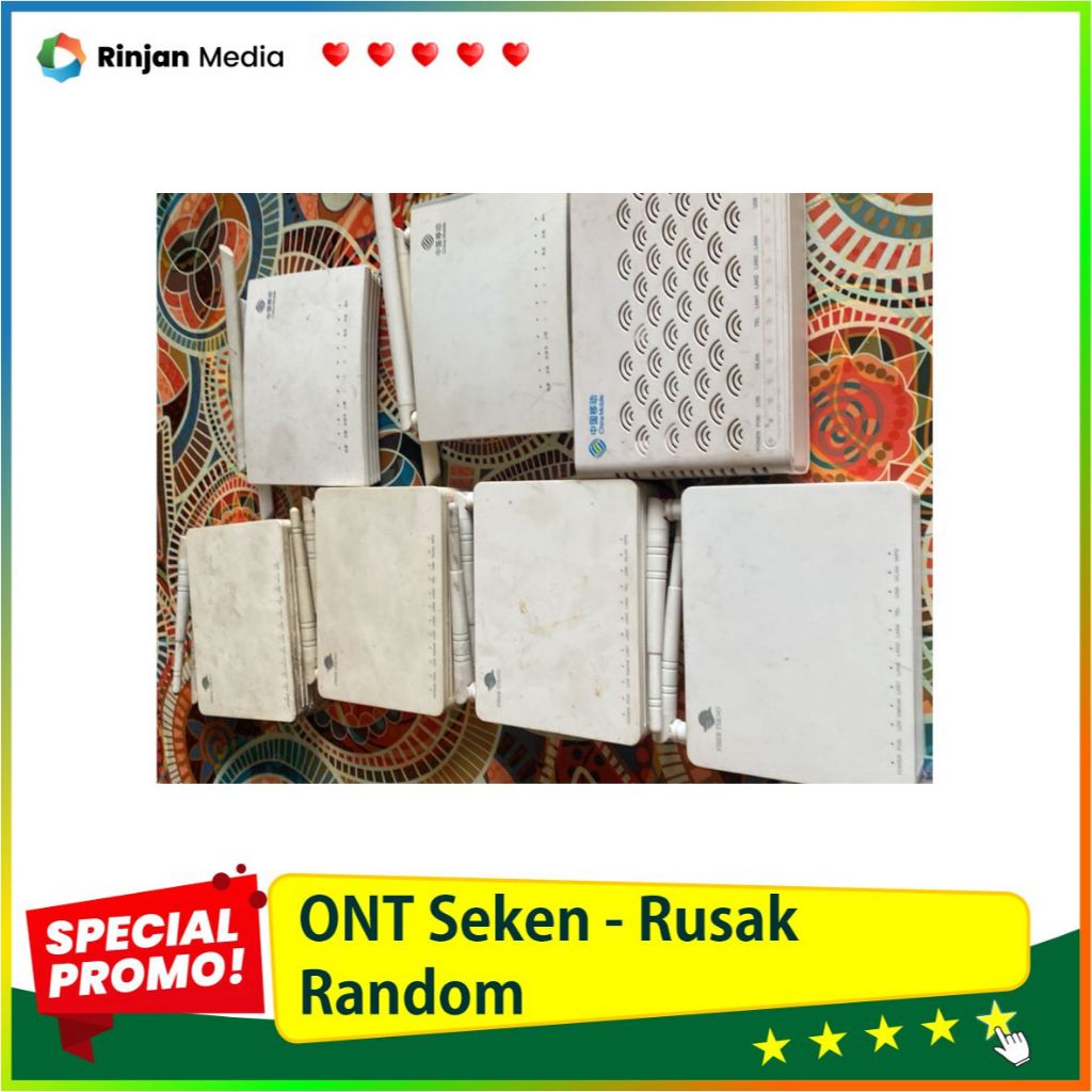 ONT China Mobile | Huawei | Fiber Tekno | XPON | Kondisi Rusak | 2.4 Ghz | Random
