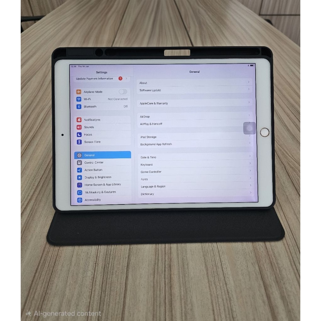 Second Ipad Pro 10.5 2017 4/64gb sudah termasuk Case dan Screenguard senilai 200K