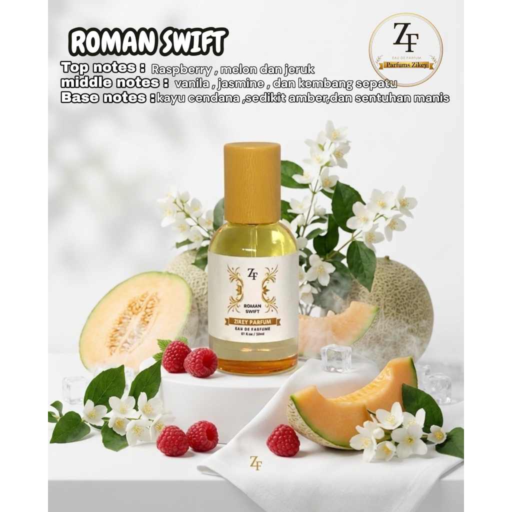 Parfum Zikey ”ROMAN SWIFT” EAU DE PARFUM Wanita 35ML