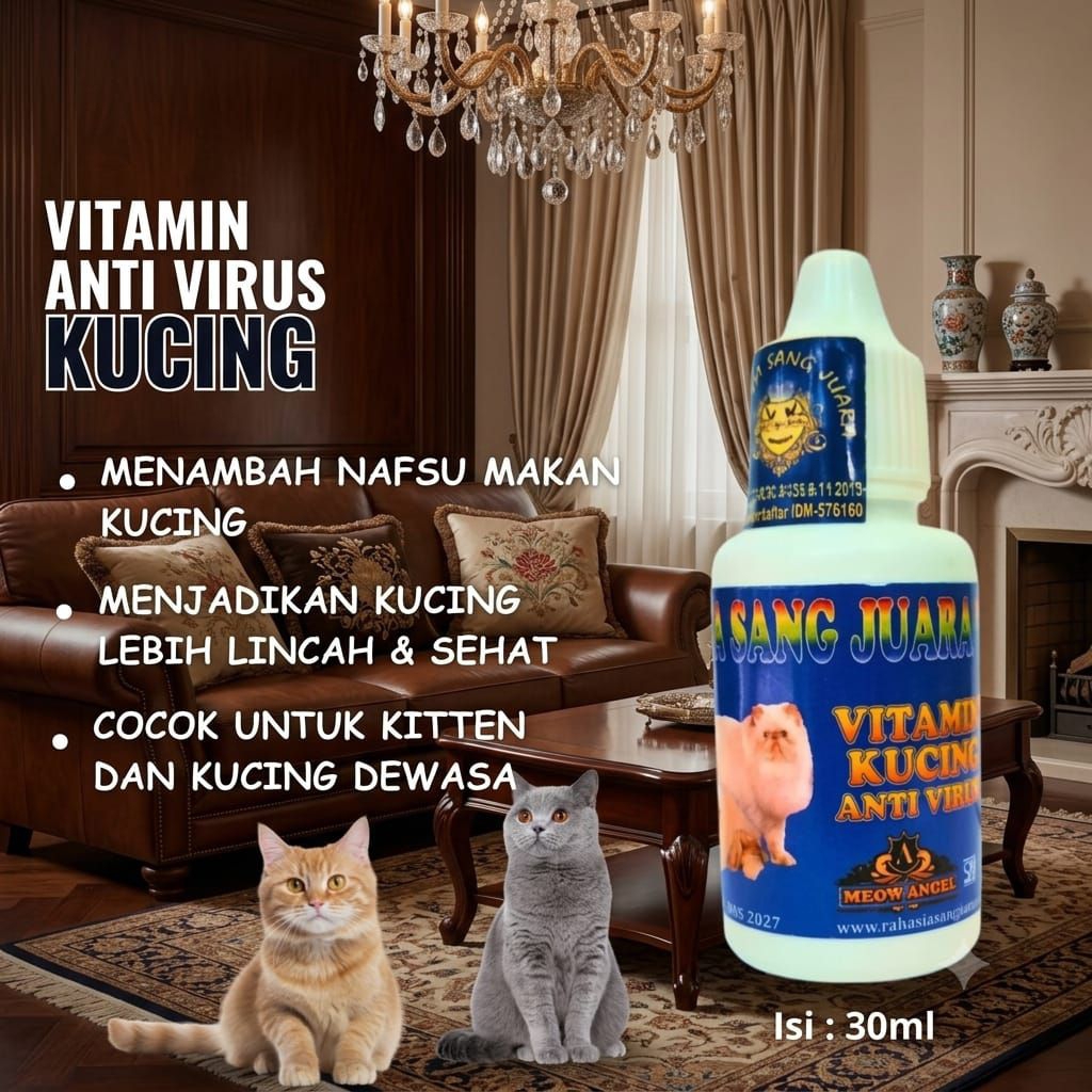 SUPLEMEN ANTI VIRUS UNTUK KUCING