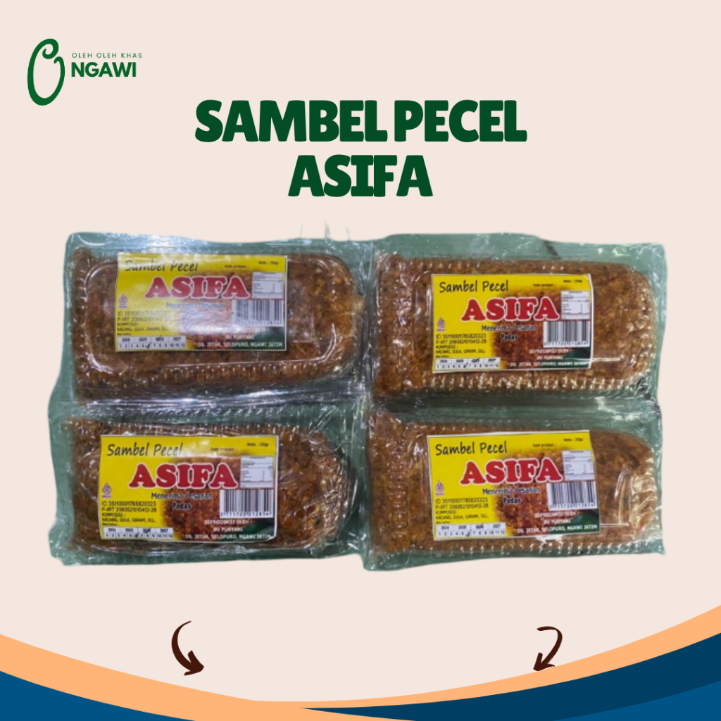 SAMBEL PECEL ASIFA, SAMBEL KACANG PEDAS, SAMBEL KACANG PECEL, SAMBEL KHAS NGAWI