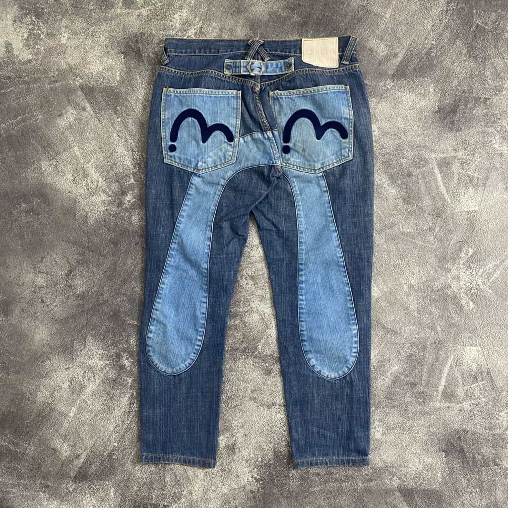 Celana Pants Evisu Big Logo Jeans Second Original