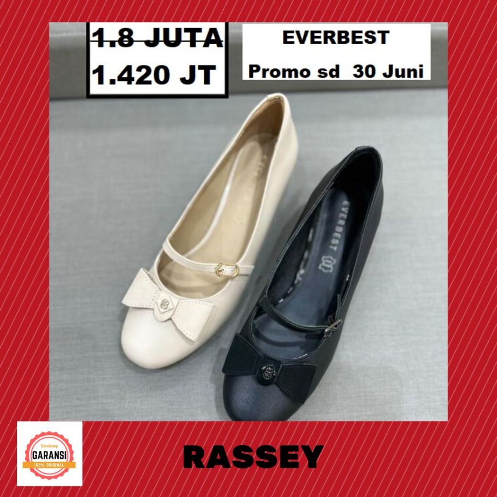 Sepatu heels kerja wanita perempuan cewe cewek EVERBEST ORIGINAL 100% SERI SANYARA