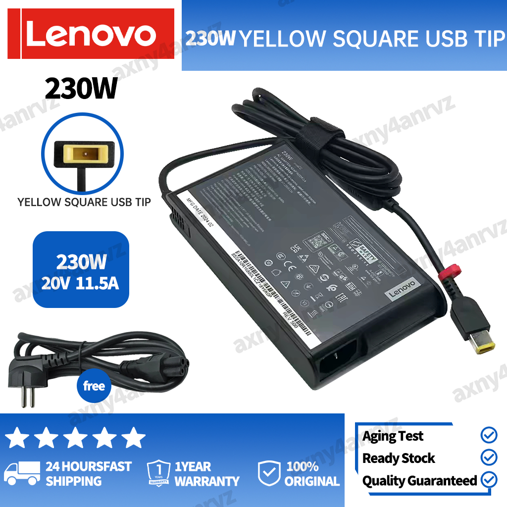 Adaptor Charger 230W Lenovo USB C 230W Lenovo Y540 Y545 Y740 Y7000 Y920 Legion 5 Legion 5 Pro Legion