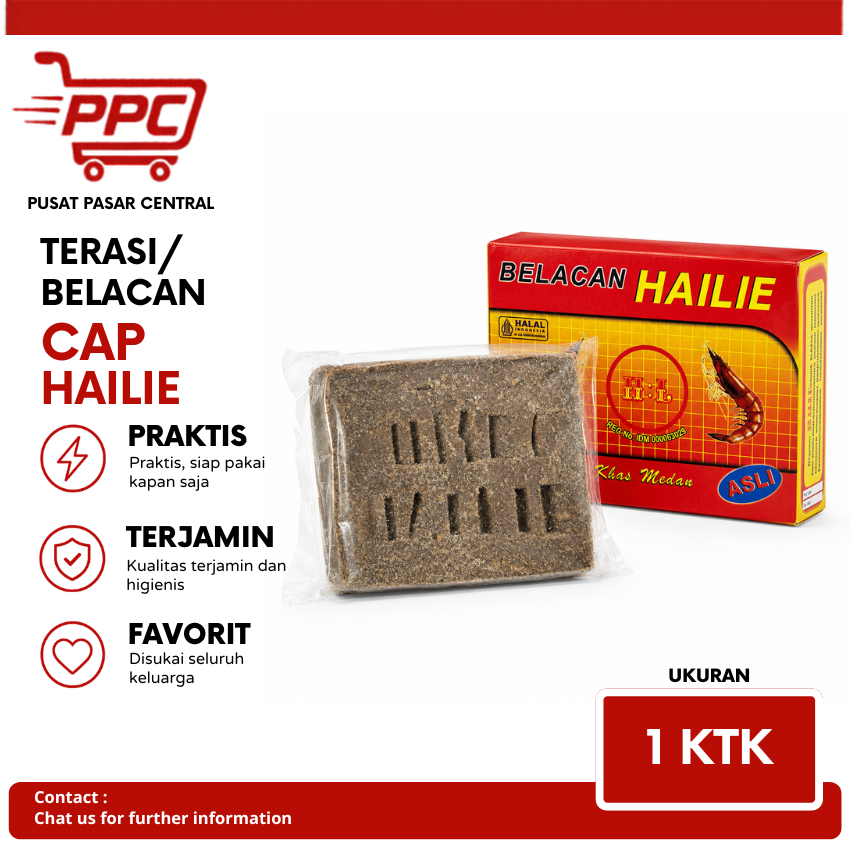 Terasi / Belacan Jermal Asli Khas Medan CAP HAILIE 100% HALAL