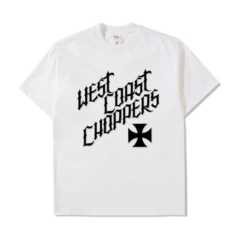 west chopper shirt bbq ride bobber tshirt free stiker - kaos putih chopper west coats