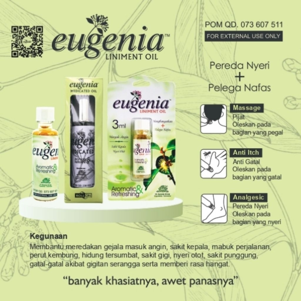 EUGENIA LINIMENT OIL OBAT OLES MULTIFUNGSI