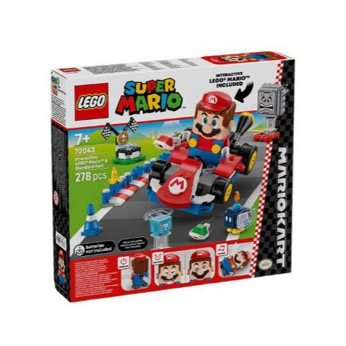Lego 72043 - Super Mario - Mario Kart Interactive Lego Mario & Standard Kart