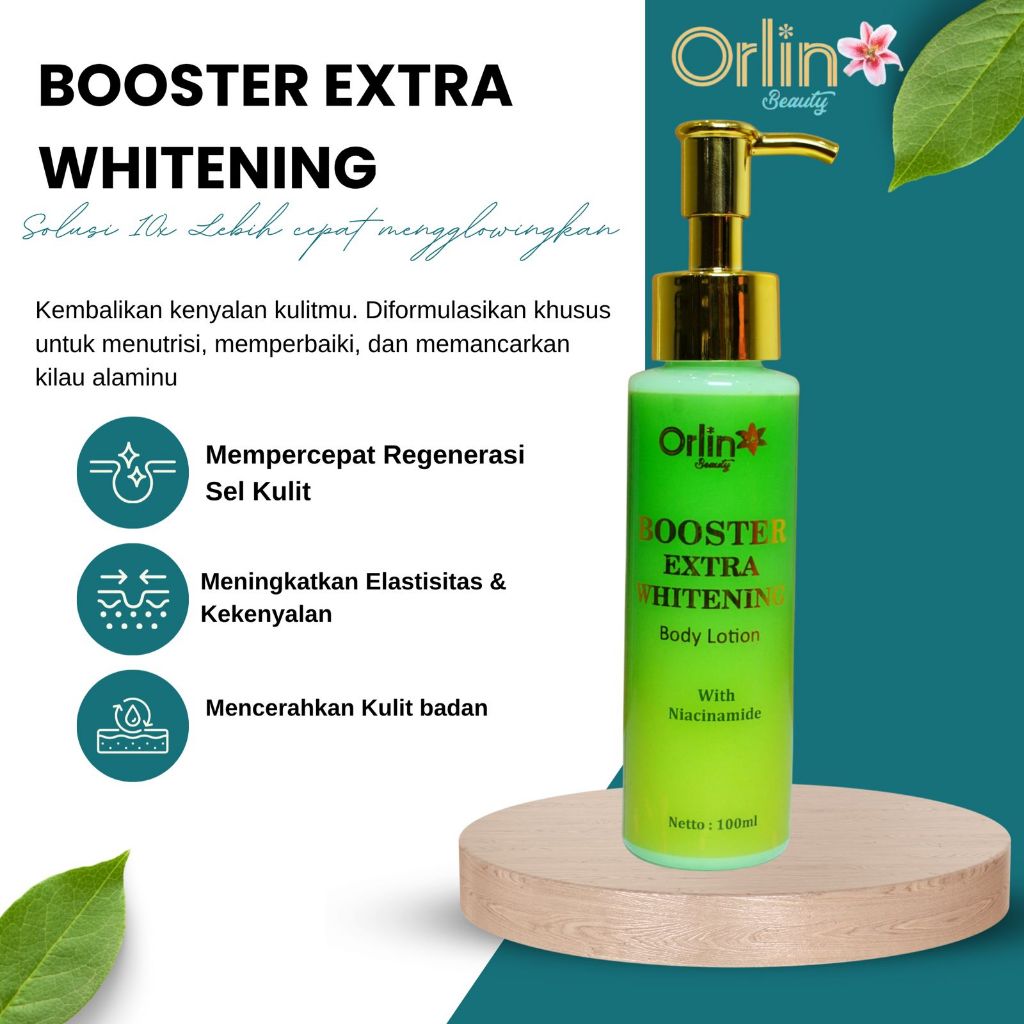 ORLIN BEAUTY Handbody Booster Extra Whitening | Body Lotion Hand Body Pencerah Kulit Glowing & Lemba