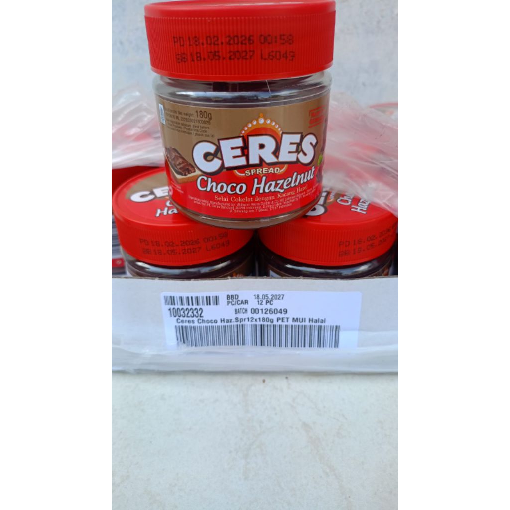 SELAI CERES CHOCO HAZELNUT 200GR/CERES SPREAD