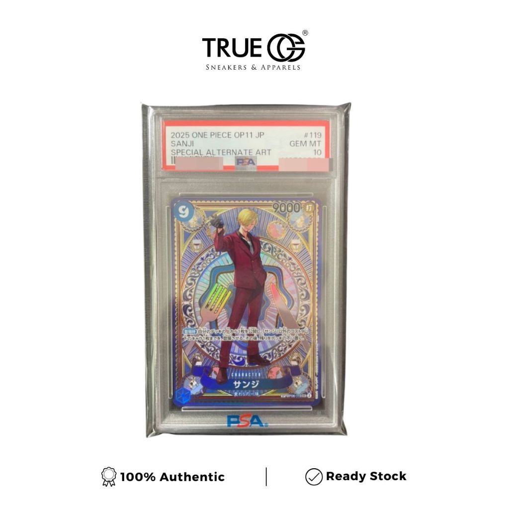 One Piece Card PSA 10 Sanji SEC-SPC OP06-119 Booster Pack A Fist of Divine Speed
