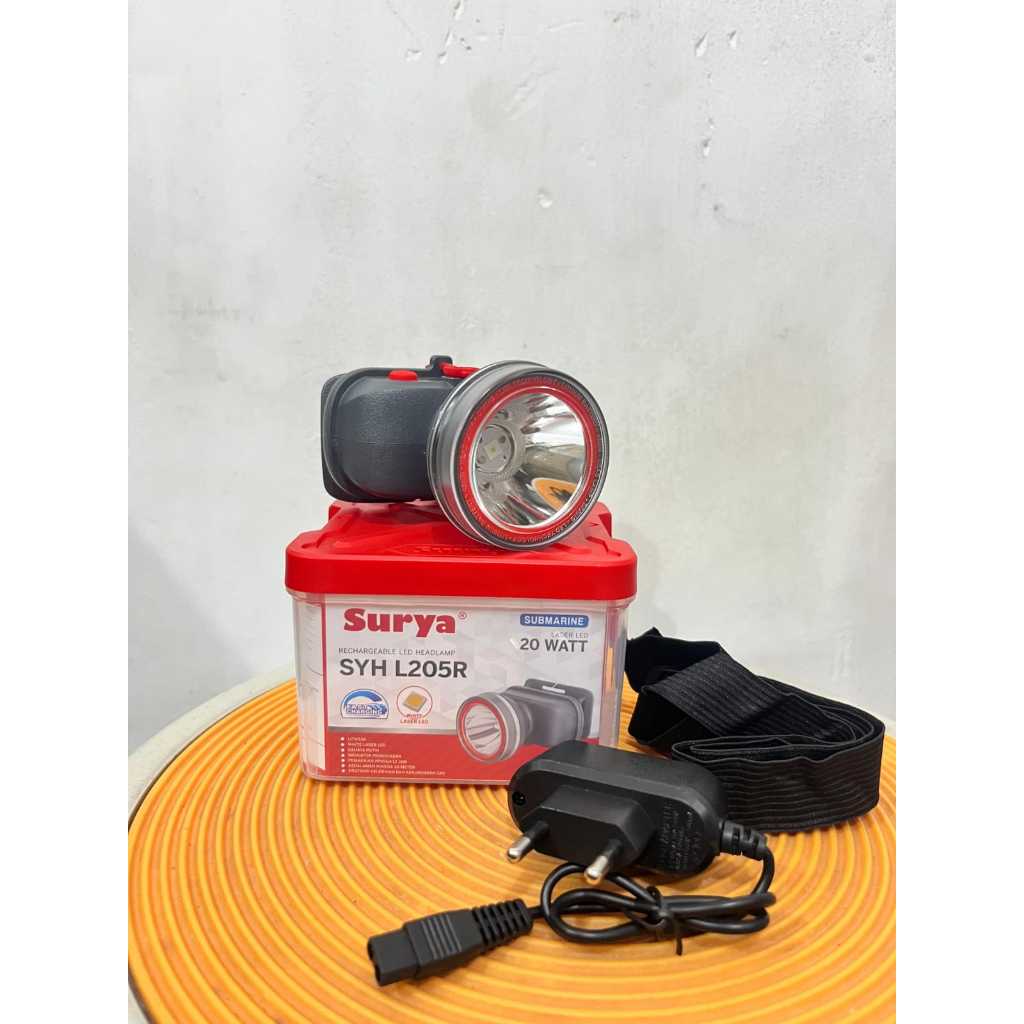 Senter kepala surya 20W SYH-L205R submarine original 100% II senter kepala cas surya 20WATT SYH L205