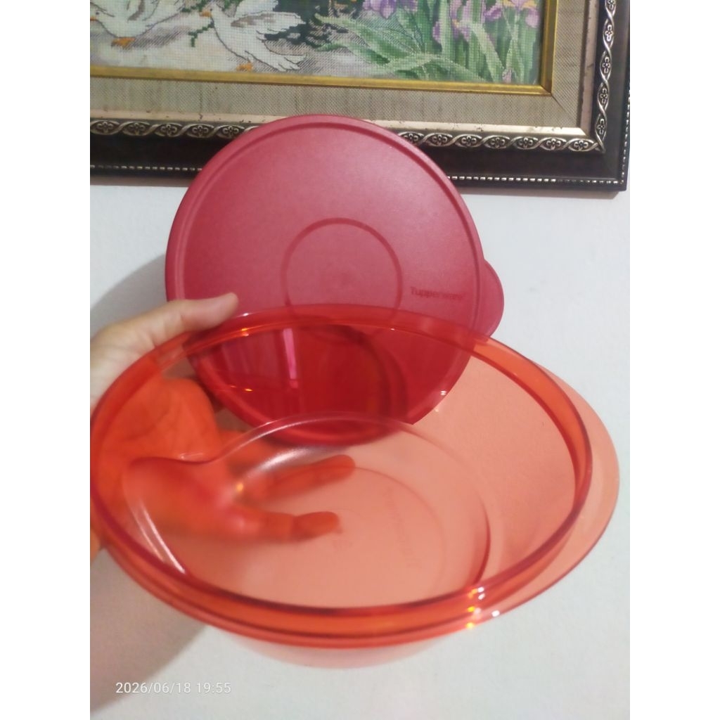 3s bowl 1L merah (1p)