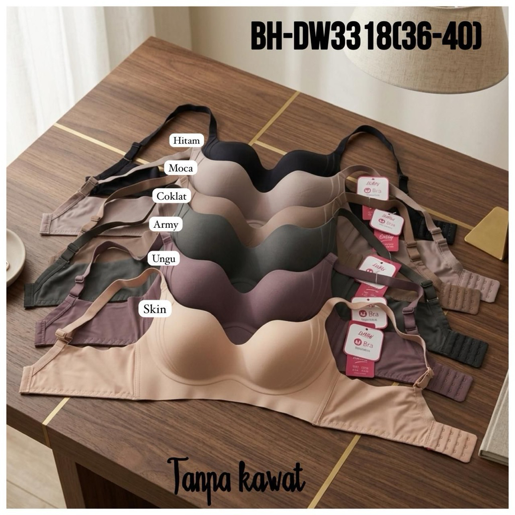 Seamless Bra Lidily Tanpa Kawat BH-DW3318