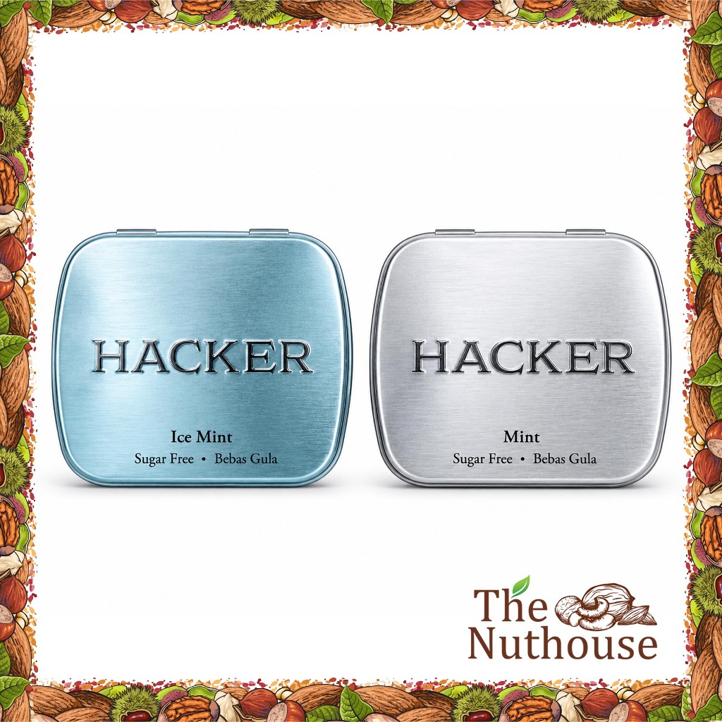 HACKER Permen Bebas Gula / Sugare Free 16GR - Mint / Ice Mint
