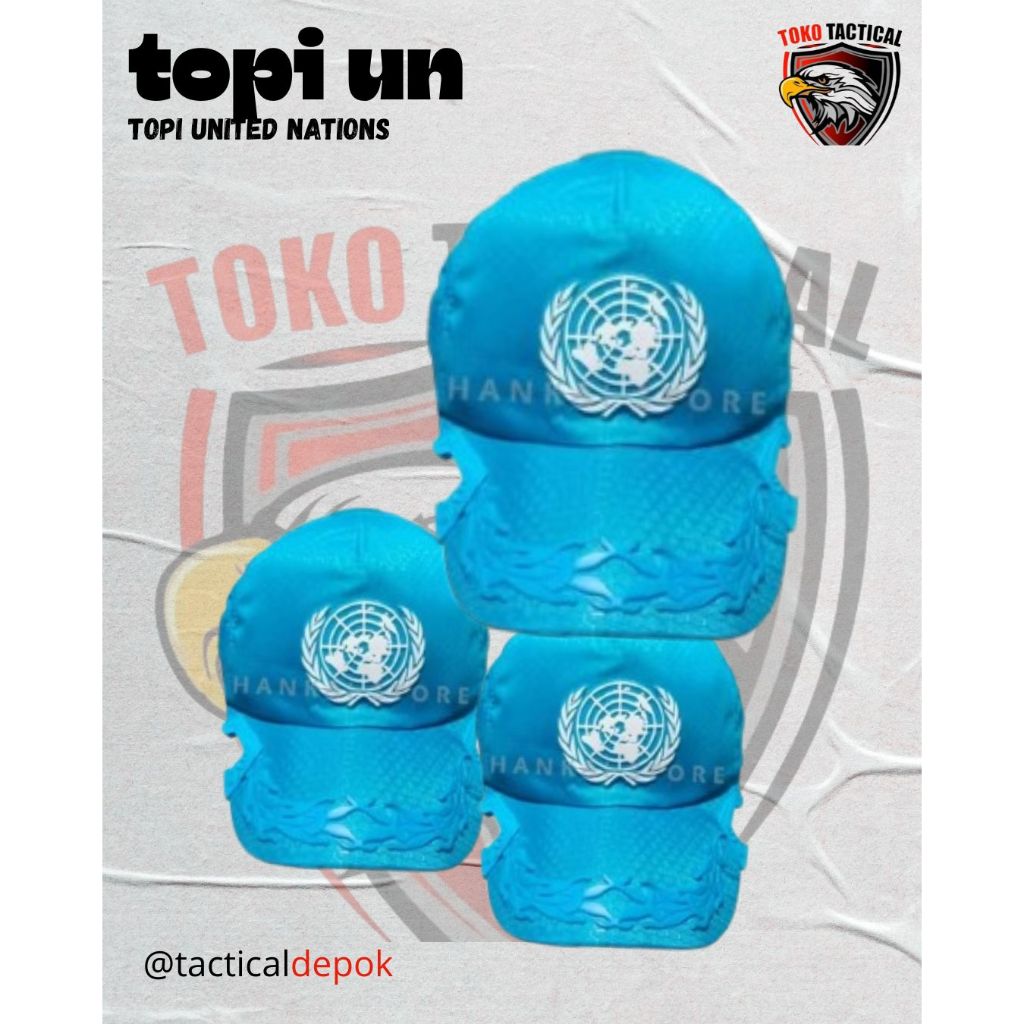 Terbaru Topi Tactical Coak Pamen PBB United Nations / Topi Punisher Coak Logo PBB / Topi Coak Pamen 