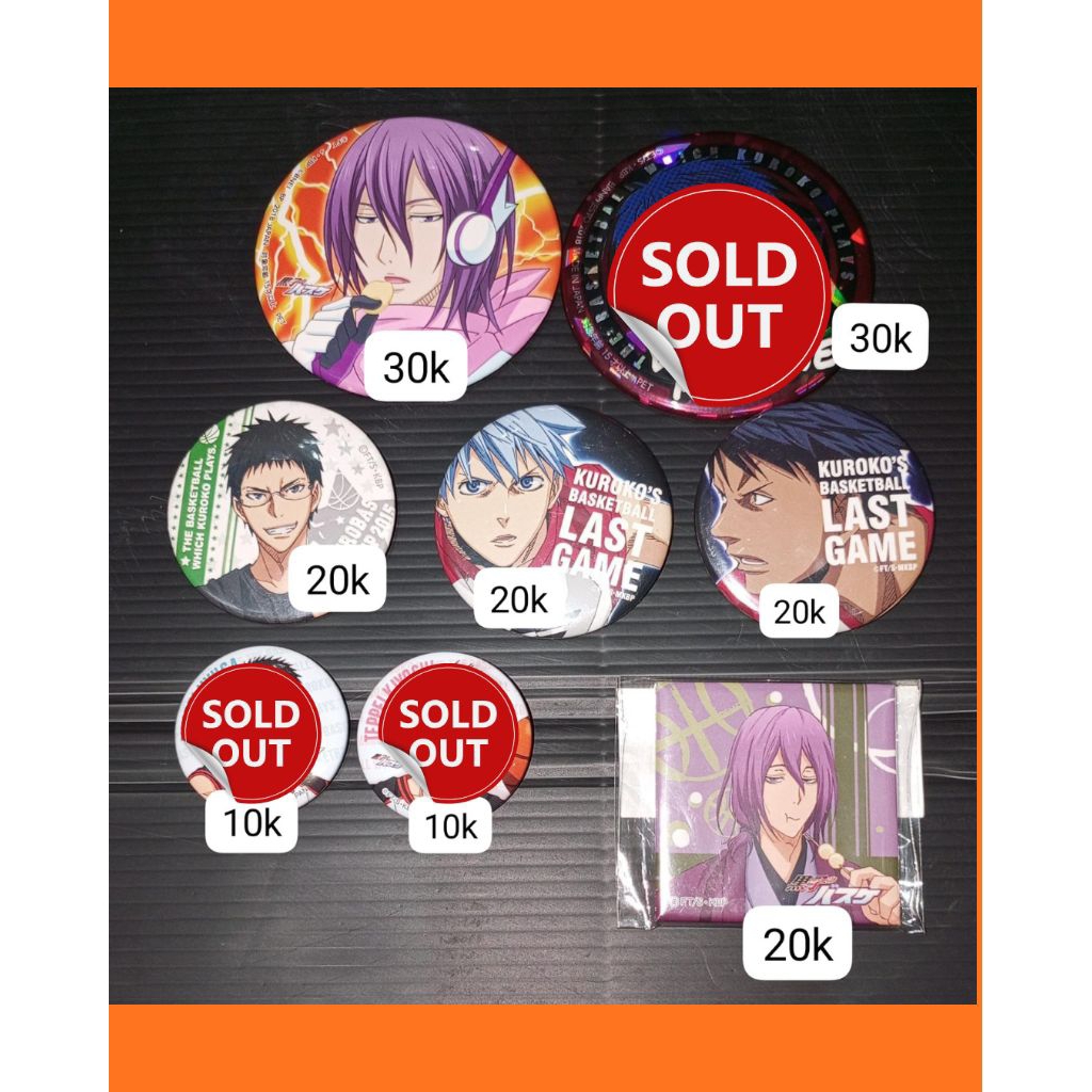 MERCHANDISE ANIME KUROKO NO BASKET BADGE