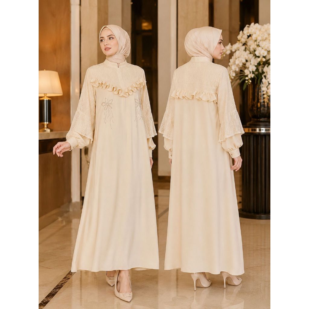 salwa-dress gamis muslim sabrina anti uv terbaru ,gamis kondangan terbaru  gamis mewah simple elegan