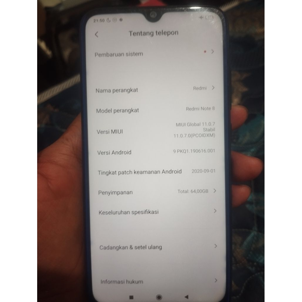 Redmi Note 8 Second 4gb/64gb