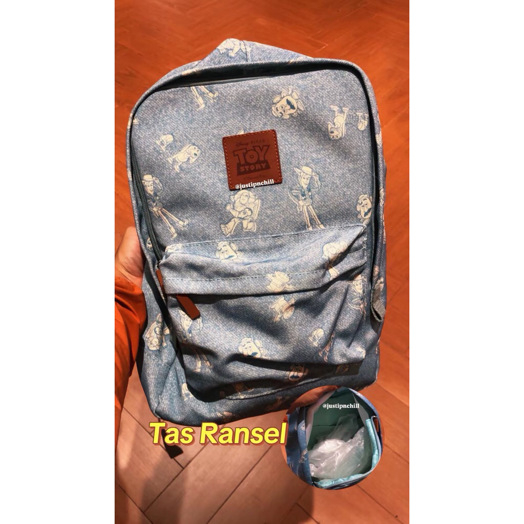 [READY STOCK] Miniso Toy Story Tas Ransel Toy Story, Tas Rex