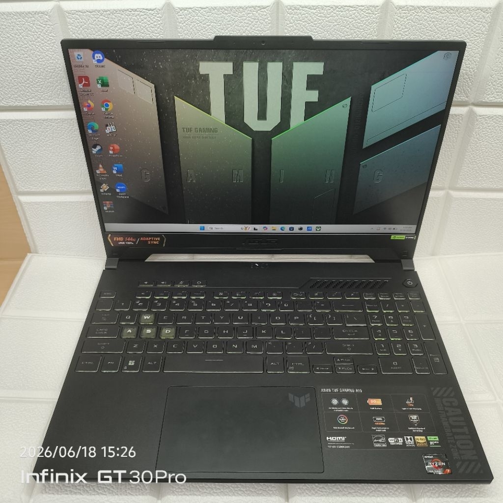ASUS TUF A15 FA507NUR R7-7435HS 16GB/512GB