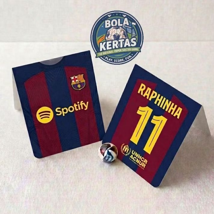 Bola Kertas | Starter Kit Barcelona Home 2026 | Mainan Bola Kertas