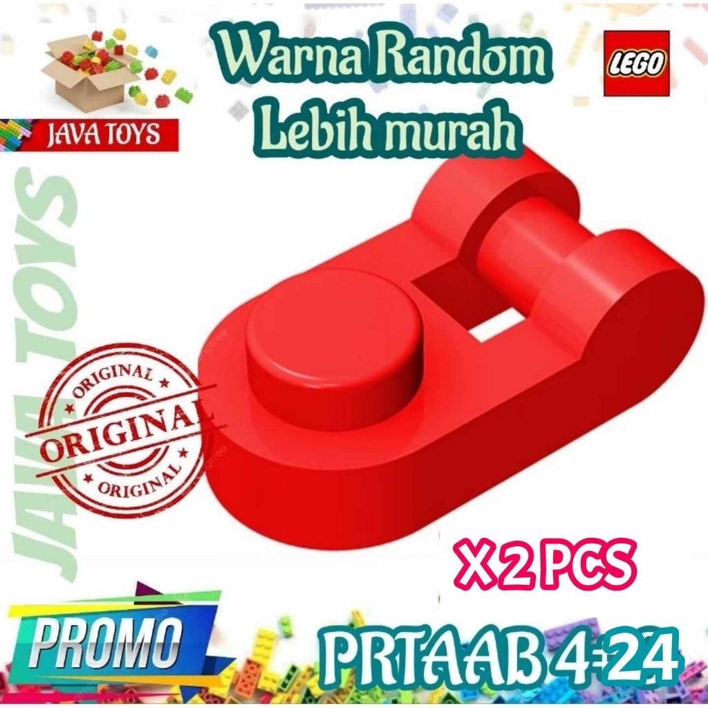 ©LEGO Ori Parts ( PRTAAB4 - 24 # 26047. ) Plate Round 1x1 with Bar Handle.