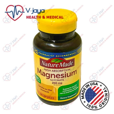 Nature Made Magnesium Glycinate 200mg High Absorption