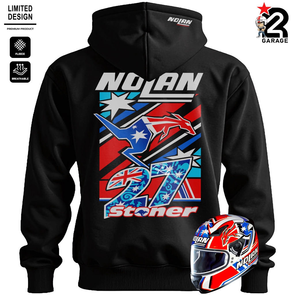 RACELINE | Hoodie Premium Pria Wanita Bahan CVC Fleece Jaket Tebal Sweater Motor Pakaian Unisex Stre
