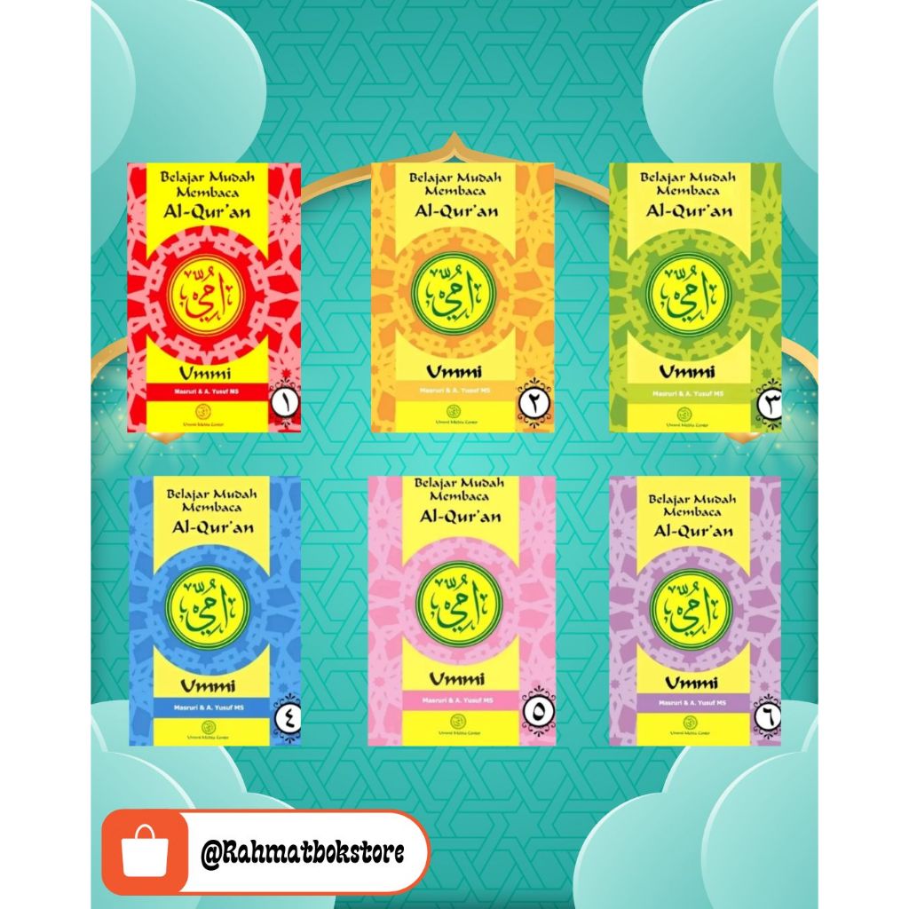 Buku ummi jilid 1 sampai 6 belajar mudah membaca Al-Quran ummi jilid 1 sampai 6