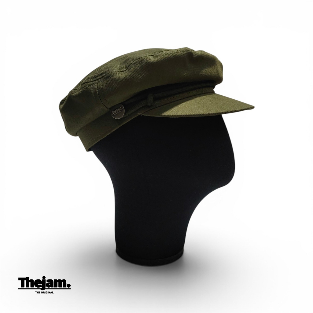 Thejam. Sailor Hat Green  | Fiddler Cap | Topi Fisherman