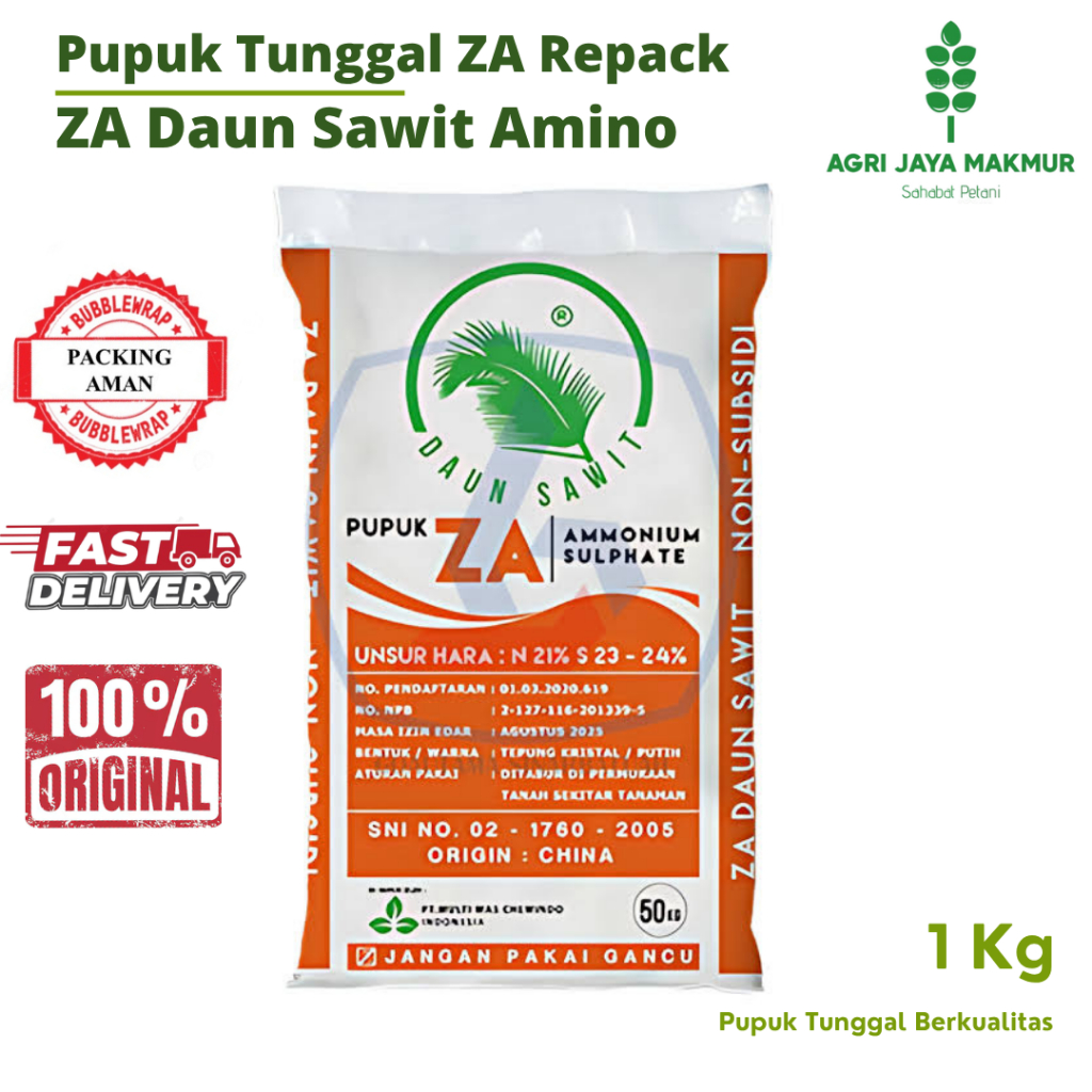 [Repack 1kg] PUPUK ZA DAUN SAWIT KRISTAL + ASAM AMINO