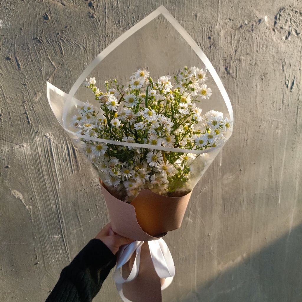 (kode PEAWHITE)Buket Pikok potong-Bouquet bunga peacock-bunga pikok segar/pikok kering
