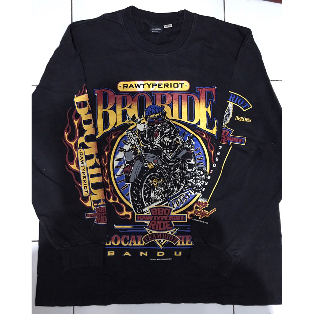 longsleved bbq ride x rawtyperiot 2025 size XXL