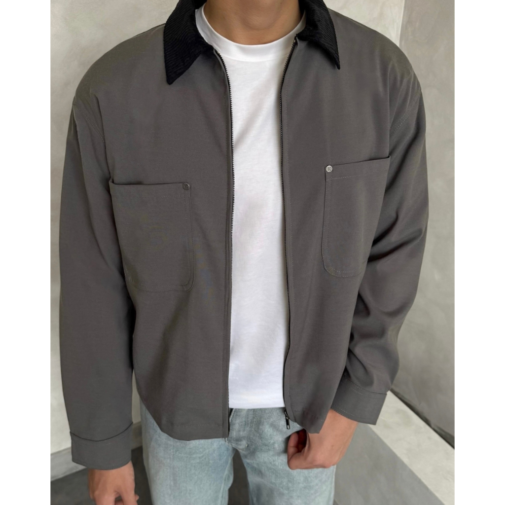 Kadaka Soho Jacket | Men Outer with Corduroy Collar | Jaket Pria | Brooklyn Collection MO-0112