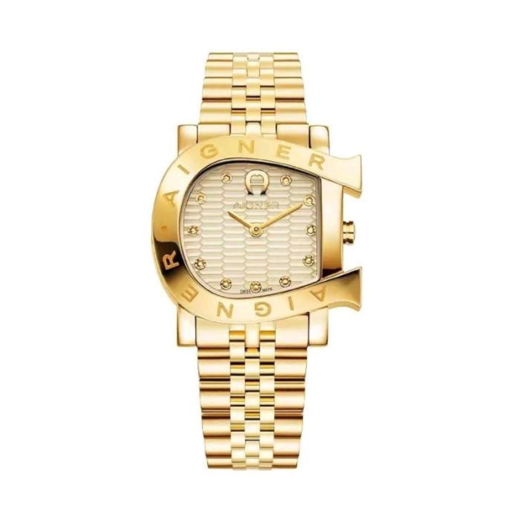 Aigner Jam Tangan Wanita AGW. 249005 Swiss Made Original Garansi Resmi Massa Due IP Gold Stainless 3