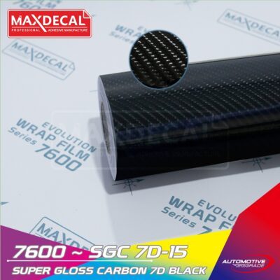 MAXDECAL 7600 - SGC7D15 Carbon 7D Black Vinyl Skotlet Premium [METERAN]