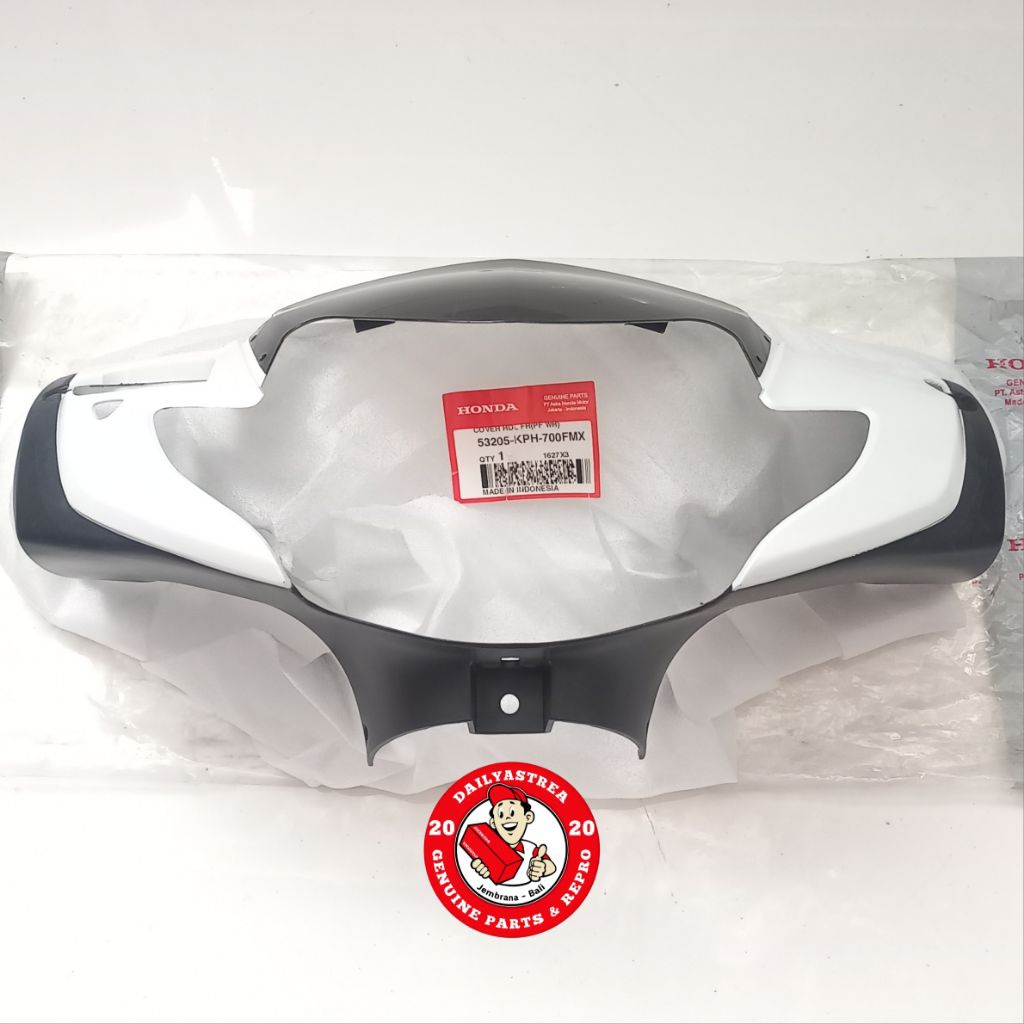 COVER TOTOK BATOK LAMPU DEPAN CAKRAM SILVER HONDA SUPRA X 125 OLD LAMA ORIGINAL ORI 53205-KPH-700FMX