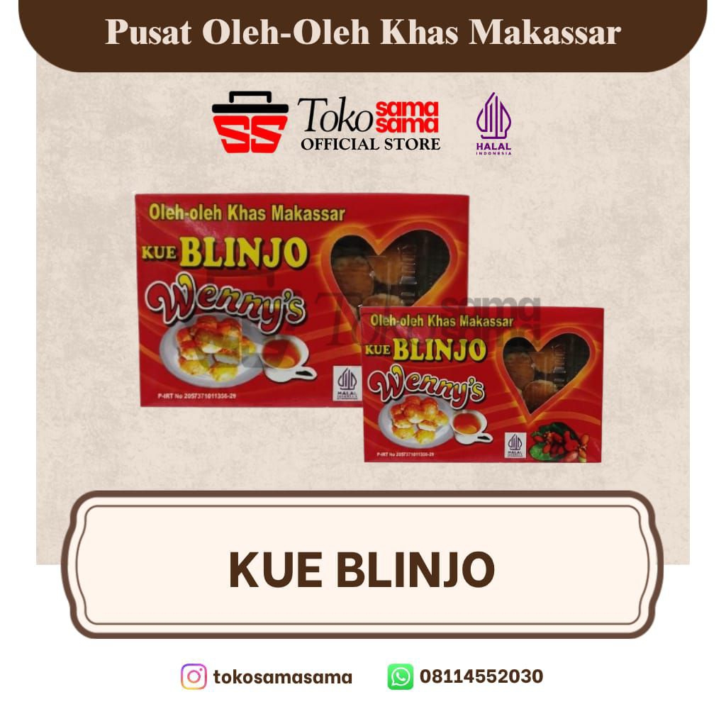 Kue Blinjo Wenny's Khas Makassar | Toko sama-sama oleh-oleh asli Sulawesi