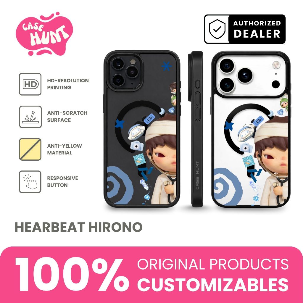 CASE HUNT Case for iPhone 17-7 Hirono Collection Magsafe Bening Anti-Kuning