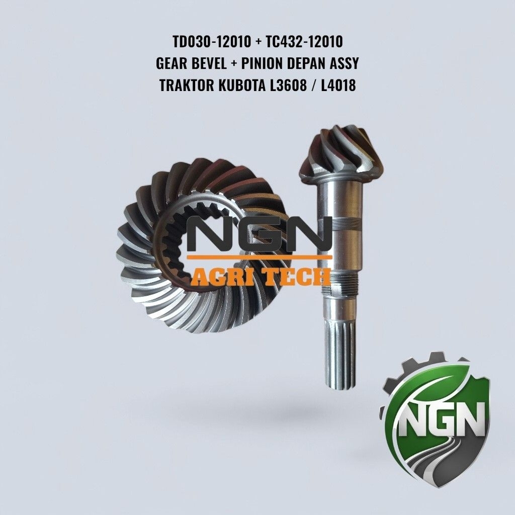 GEAR BEVEL + PINION DEPAN ASSY TRAKTOR KUBOTA L3608 / L4018